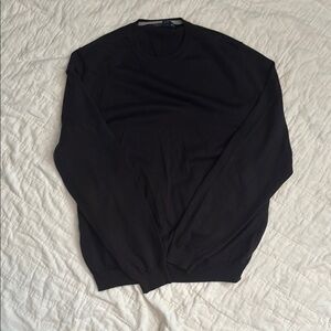 Brooks Brothers Black Crewneck Sweater